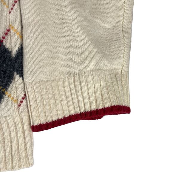 VTG Tommy Hilfiger Argyle Wool Blend Sweater Mens XXL Diamond Preppy Academia - Picture 9 of 13